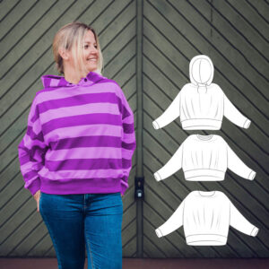Schnittmuster Kurzpullover „Altona“ Damen als E-Book oder Papierschnitt