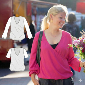 Schnittmuster Bluse "Porto" Damen als E-Book oder Papierschnitt