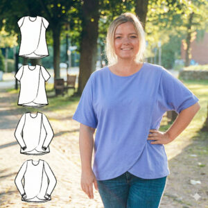 Schnittmuster Blusenshirt "Seychellen" Damen als E-Book oder Papierschnitt