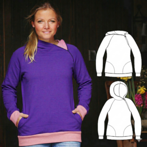 Schnittmuster Kapuzenpullover "St. Georg" Damen als E-Book oder Papierschnitt