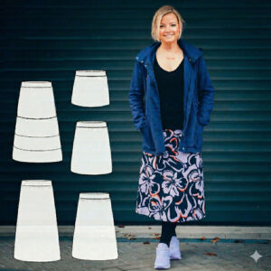 Schnittmuster Rock „Wien“ als E-Book oder Papierschnitt