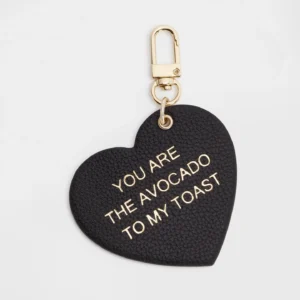 Herzanhänger "You are the avocado to my toast" - Gold/schwarz