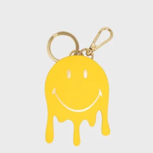 Anhänger "Drip Smiley" - Lemon/Gold