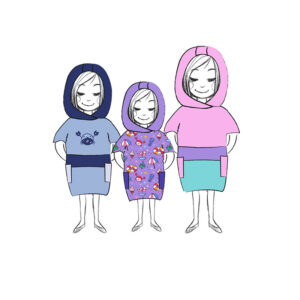 Schnittmuster Badeponcho „Honululu" Kinder als E-Book oder Papierschnitt