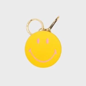 Anhänger "Smiley" - Gelb/Gold