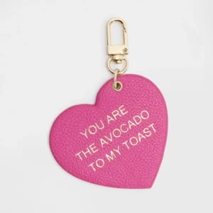 Herzanhänger "You are the avocado to my toast" - Gold/Beere