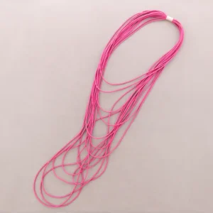 Mehrreihige Kette  Fuchsia