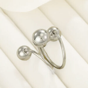 Kugelring in Silber