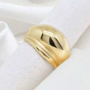 Statement Ring mit Kuppel Gold