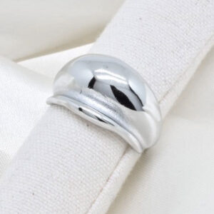 Statement Ring mit Kuppel Silber