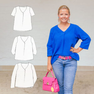 Schnittmuster Blusenshirt "Palma" Damen als E-Book oder Papierschnitt