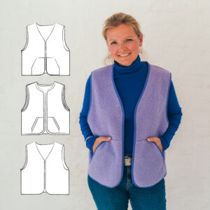 Schnittmuster Weste „Graz“ Damen als E-Book oder Papierschnitt