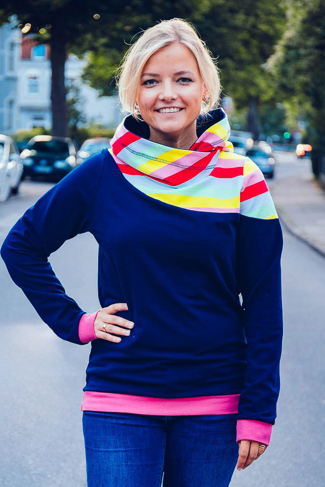 Schnittmuster Hoodie „Lima“  Damen als E-Book oder Papierschnitt
