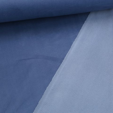Ripp-Fleece Taubenblau