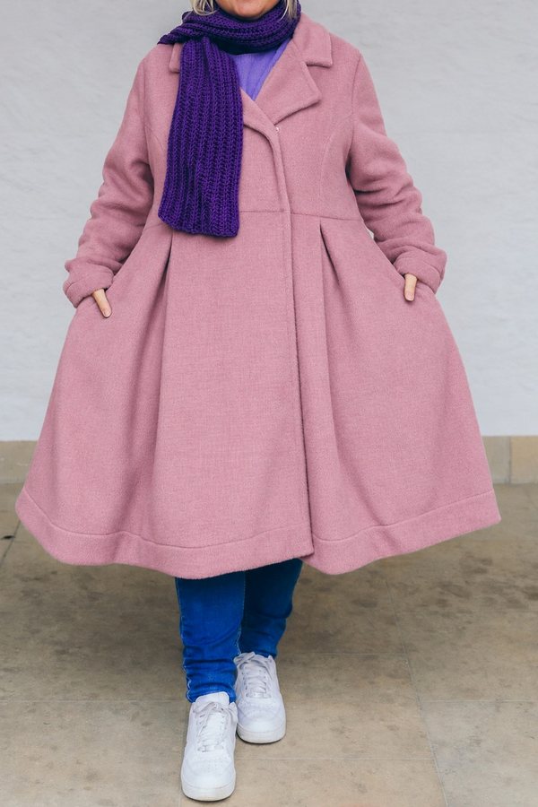 Mantel Regensburg in Softshell Altrosa